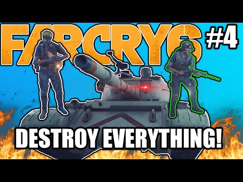 Far Cry 6 but we find a TANK and destroy everything | Far Cry 6 Co-op #2