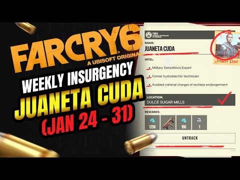 Far Cry 6 – weekly Insurgency : Juaneta Cuda  ( Jan 24 – 31 ) Walkthrough | No Commentary