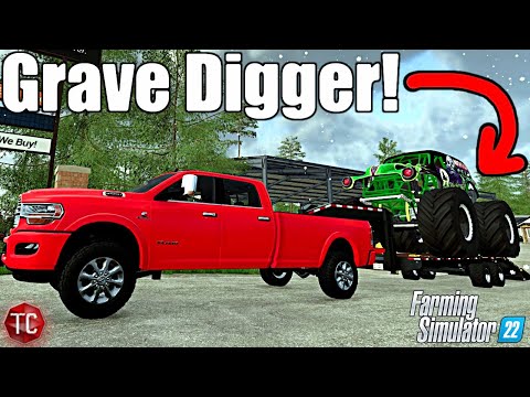 Farming Simulator 22: Buying The GRAVE DIGGER MONSTER TRUCK!!