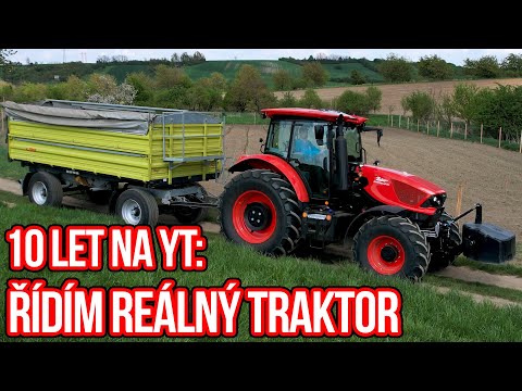Farming Simulator hráč řídí REÁLNÝ TRAKTOR ZETOR! | 10 let na YouTube