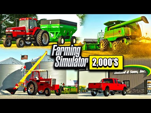 FIRST DAY OF HARVEST ON FAMILY FARM! (IOWA ROLEPLAY) | FARMING SIMULATOR 2000'S