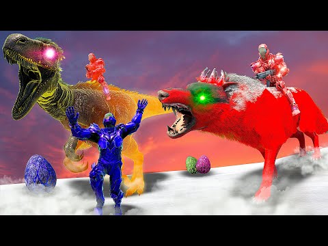 FIZEMOS UMA ARMADILHA PARA ROUBAR A TRIBO INIMIGA E ALGO DEU MUITO RUIM! ARK PVP (ULTRA MODS) DINOS