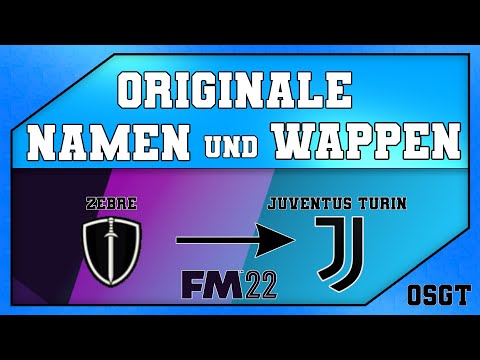 FM22: Original Vereinsname Wappen und Wettbewerbe herunterladen ! Football Manager 2022 deutsch !