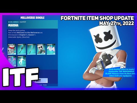 Fortnite Item Shop MARSHMELLO IS BACK! [May 27th, 2022] (Fortnite Battle Royale)