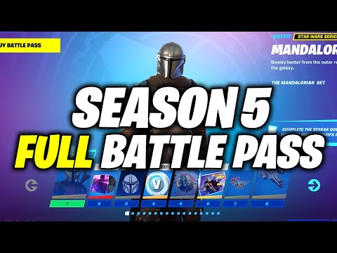 Fortnite Season 5 Chapter 2 – BATTLE PASS – How to Unlock & UPGRADE (ALL 100 TIERS REWARDS)