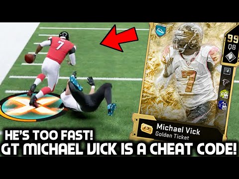 GOLDEN TICKET MICHAEL VICK IS A CHEAT CODE! JUKING EVERYONE! Madden 20 Ultimate Team