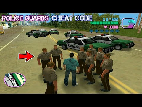 GTA Vice City Police Guards Cheat Code | Police Guards In GTA Vice City | #SHAKEELGTA