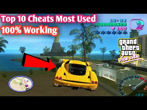 GTA Vice City Top 10 Cheat Code Most Used All Important List HD