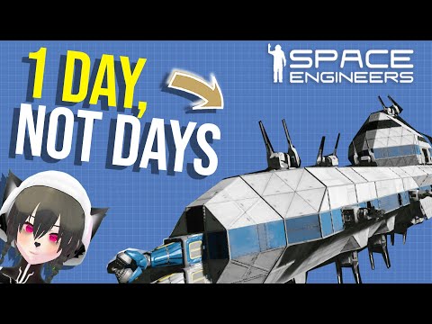 How I Keep Making Capital Ships so Fast in Survival, Space Engineers Survival Ship Building Tutorial