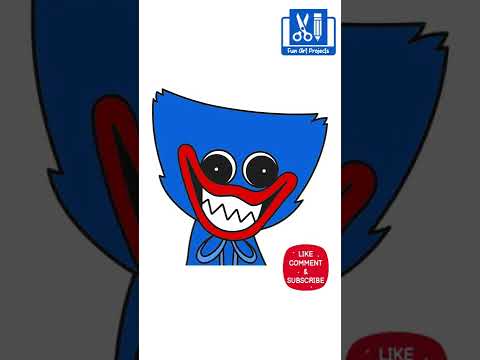How To Draw Huggy Wuggy (Poppy Playtime) #shorts