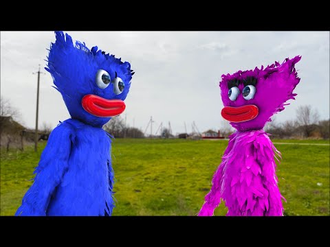 Huggy Wuggy and kissy missy In Real Life First meeting (movie Animation)