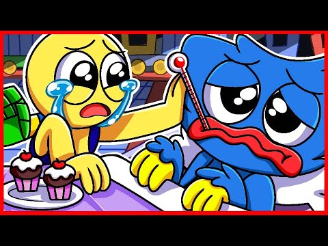 Huggy Wuggy.Exe Is So Sad & Sick With Player.Exe – Poppy Playtime Animation