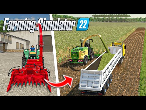 I spent 24h HARVESTING SILAGE with KRONE BIG X | Farming Simulator 22 Timelapse