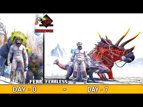 I Survive 100 Days in Hardcore Primal Fear + ARK Eternal 🔥 : ARK 100 Days Survival : Day 7 [ Hindi ]