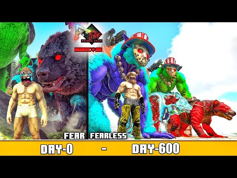 I Survive 600 Days in Impossible Hardcore Primal Fear + ARK Eternal 🔥: ARK 600 Days Survival [Hindi]