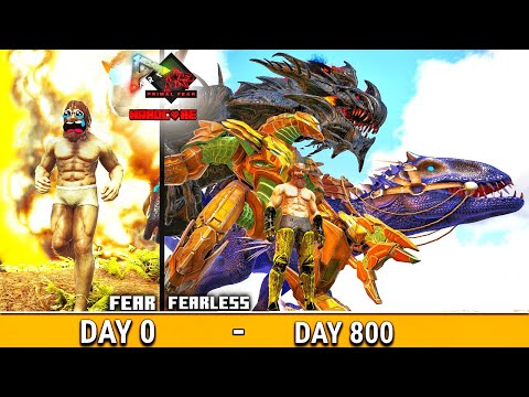 I Survive 800 Days in Impossible Hardcore Primal Fear + ARK Eternal 🔥: ARK 800 Days Survival [Hindi]