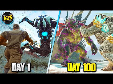 I Survived 100 Days of HARDCORE Ark Survival Evolved (EXTINCTION) 😬