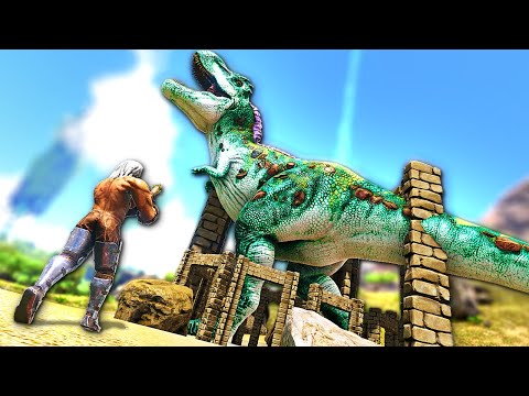 I Trapped and Tamed an ENORMOUS APEX T-REX in Hardcore ARK Survival Evolved #7