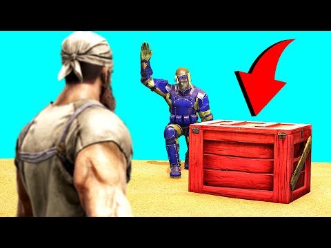 I TRICKED HIM INTO TAKING MY VALUABLE LOOT! (Ark Survival Evolved Social Experiment)