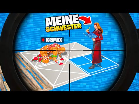 ICRIMAX IGNORIERT meine KLEINE SCHWESTER in RANDOM DUOS (zu lustig)😂😂 in Fortnite