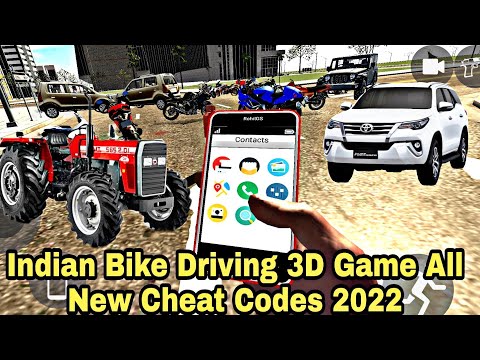 Indian Bike Driving 3D All New Bike Cheat Codes 2022 | Indian Bike Driving 3D Game All Cheat Codes