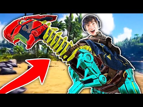 J'AI CAPTURÉ MON PREMIER DINOSAURE ROBOT ! ( ARK: Survival Evolved )