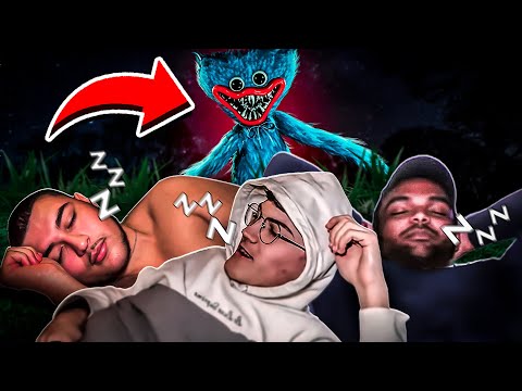JE DORS DANS LE JARDIN DE HUGGY WUGGY AVEC JEANFILS TWINNER ET L'ÉTOILE NOIRE DANS LA VRAIE VIE !