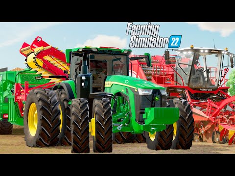 JOHN DEERE 8R NO PUXE DE BATATA | Farming Simulator 22 – Recanto Mineiro | Episódio 44