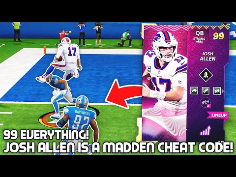 Josh Allen is a MADDEN CHEAT CODE! 99 Everything! Madden 22