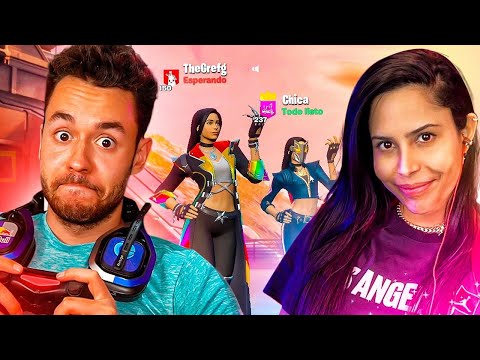 JUGANDO CON CHICA Y SU SKIN DE FORTNITE – TheGrefg