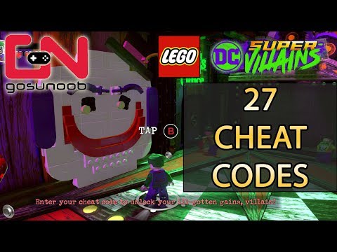 Lego DC Super-Villains Cheat Codes – Unlock All 27 Characters & Showcase