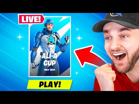 *LIVE* Ali-A Cup in Fortnite! (FREE REWARDS!)