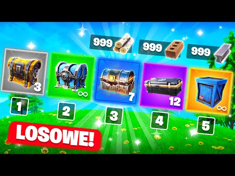 LOSOWA SKRZYNKA challenge w Fortnite! (koło FORTUNY!)
