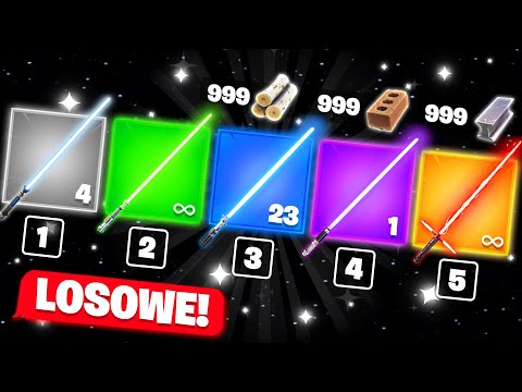 Losowy MIECZ ŚWIETLNY w Fortnite! (za MOCNE!)