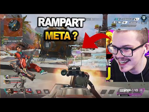 Lou  tries using the RAMPART in Ranked.. RAMPART SEASON 13 META !! ( Apex Legends )