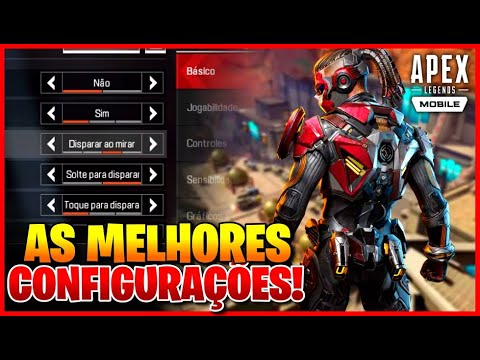 MELHORES CONFIGURAÇÕES PRA JOGAR APEX LEGENDS MOBILE LISO