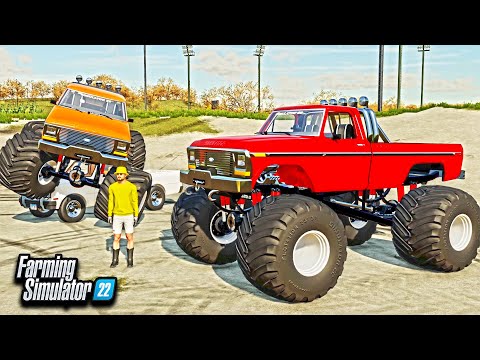 MONSTER TRUCK MUDDING & OFF-ROADING! (SIMULATOR 22) | FARMING SIMULATOR 22