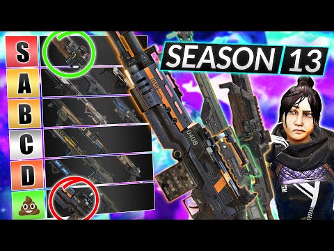 NEW WEAPONS Tier List for Season 13 – BEST and WORST GUNS – Apex Legends Guide