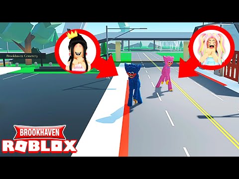 ON DEVIENT HUGGY WUGGY ET KISSY MISSY SUR BROOKHAVEN RP ! POPPY PLAYTIME ROBLOX