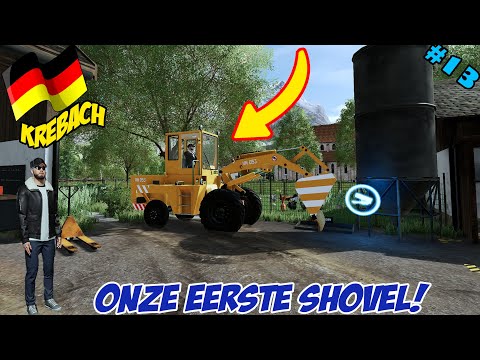 'ONZE EERSTE SHOVEL!' Farming Simulator 22 Krebach #13