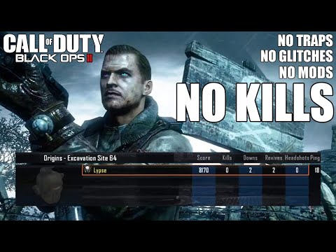 ORIGINS with 0 KILLS (Call Of Duty: Black Ops II Zombies)