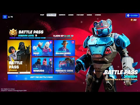 PASSE de COMBAT SAISON 3 CHAPITRE 3 sur FORTNITE !!
