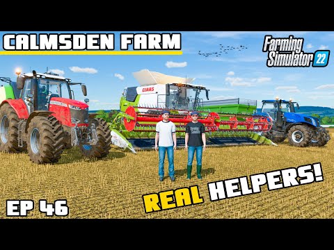 REAL HELPERS!! A CHANGE FOR THE SERIES | Calmsden Farm | Farming Simulator 22 – Episode 46