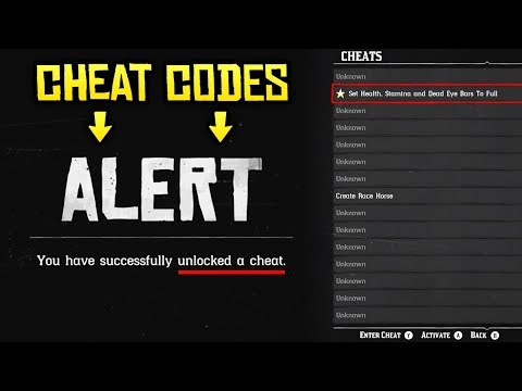 Red Dead Redemption 2 – FULL LIST OF ALL CHEAT CODES! How to Enter & Use Them!