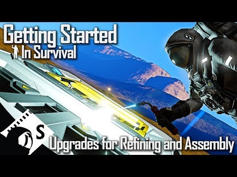 Refiners, Assemblers & Upgrades – Getting Started in Survival #7 (Space Engineers tutorial)