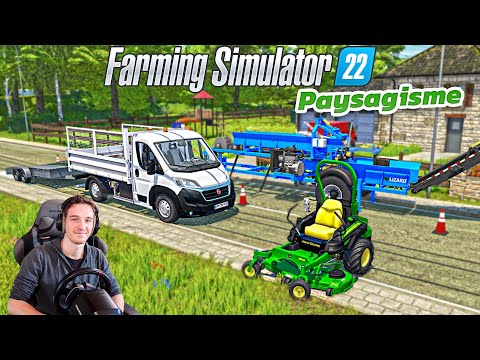 RETOUR DU PAYSAGISME SUR FARMING SIMULATOR 22 ! (Tonte, bois de chauffage)