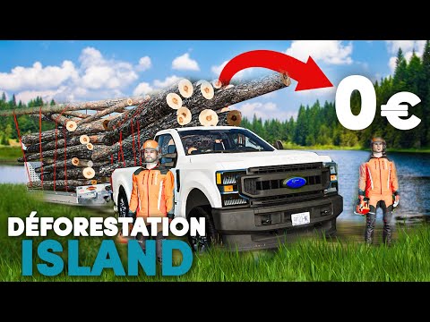 ROLEPLAY & Début très DIFFICILES ! | Déforestation Island #01 | Farming Simulator 22 !