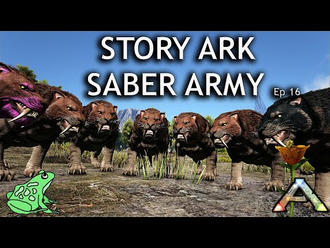 Sabertooth Army – Story Ark: The Island Ep 16 – Ark Survival Evolved Gameplay