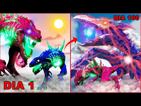 Sobrevivi 100 Dias Como Um Godzilla No Ark Survival Evolved Hardcore – O FILME 4 (DINOSSAUROS)