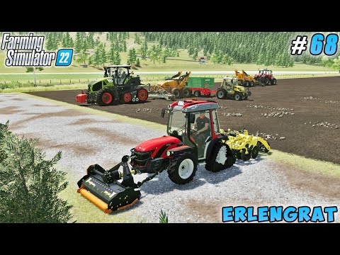 Soil treatment, olive orchard work, stone picking | Erlengrat | Farming simulator 22 | Timelapse #68